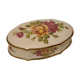 Limoges Porcelain Box H.T. floral décor
