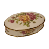 Limoges Porcelain Box H.T. floral décor