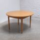 Round extendable dining table in oak by Van Den Berghe-Pauvers, 1970s