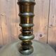 Pair of important brass candle holders