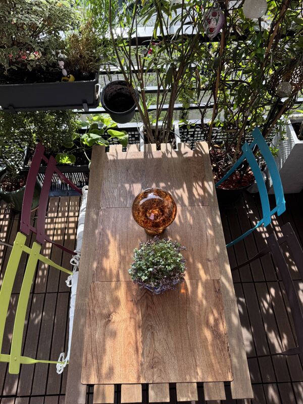 Mobilier jardin Fermob et table ikéa