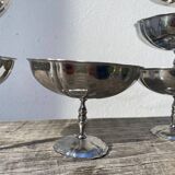 11 stainless steel cups / bowls 1970