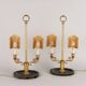 Lampes de table vintage première moitié '900 en bronze doré et marbre