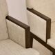 Paire de fauteuils cube année 1960 tissu chiné beige restaurée. Ref SAM SAM