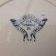 Set of 6 antique ironstone plates