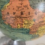 J.Forest vintage glass globe 1950 world map - 37 cm