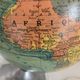 Globe terrestre J.Forest verre vintage 1950 mappemonde - 37 cm