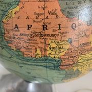 J.Forest vintage glass globe 1950 world map - 37 cm