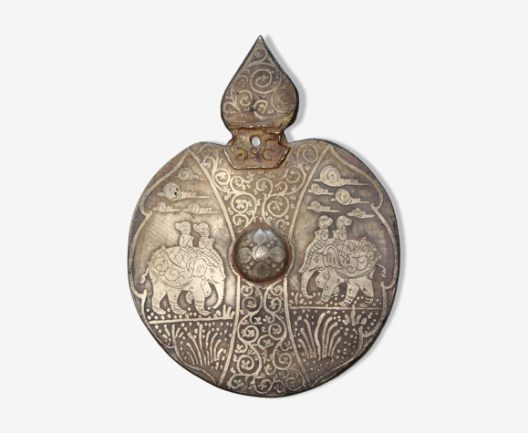 Ancient Gong Asian Bronze Plate