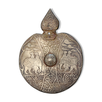 Ancient Gong Asian Bronze Plate