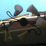 Lustre a six tulipes