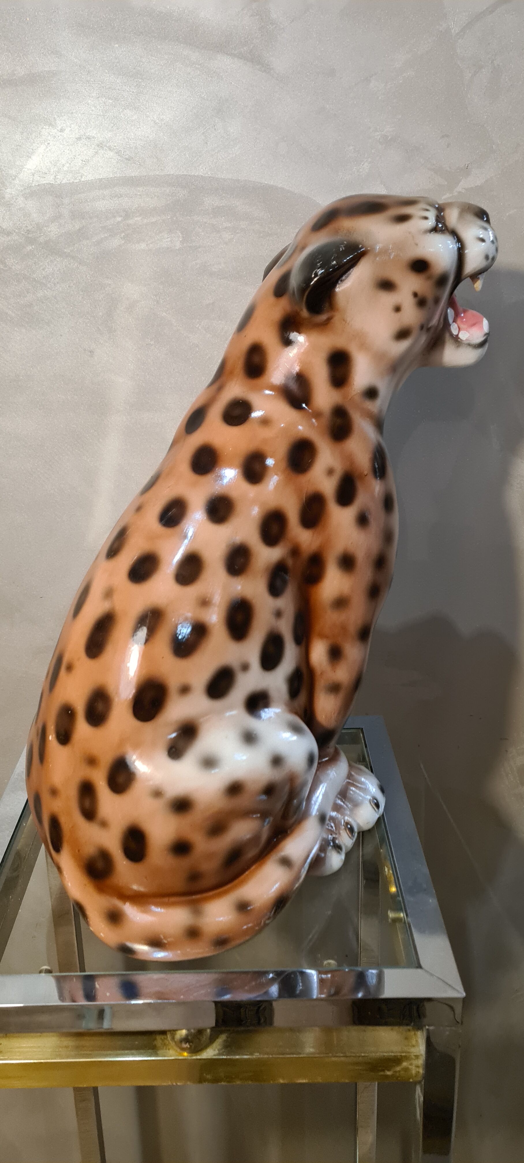 Ceramic leopard 70s