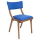 Bumerang Chair Mid-Century Modern, Royal Blue Wool, Poland, 1960s