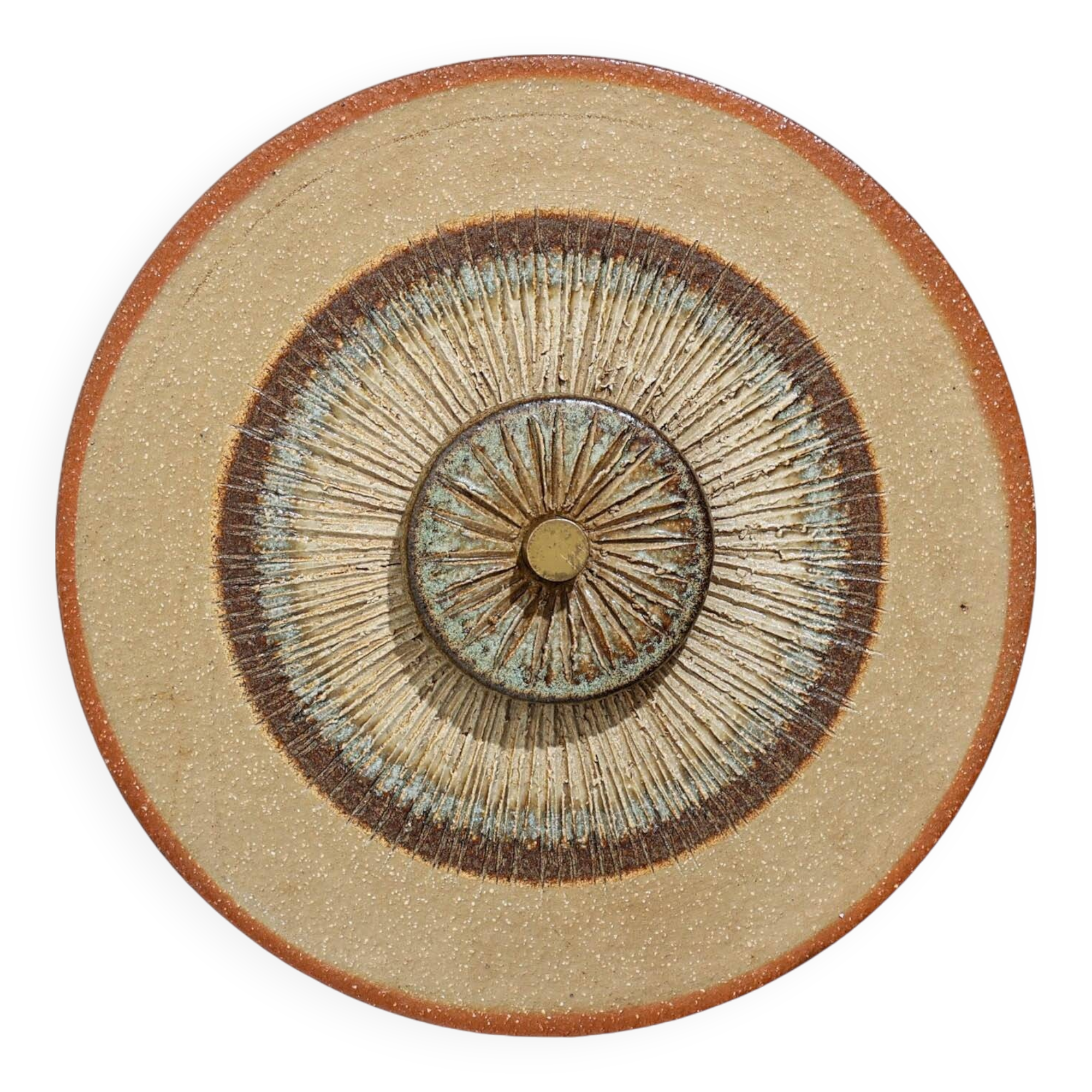 Ceramic wall lamp by Noomi Backhausen & Poul Brandborg for Søholm, Denmark