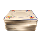 Set of 10 GIEN saucers