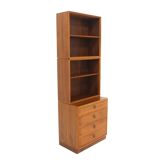 Scandinavian walnut bookcase by Bertil Fridhagen for Bodafors, Sweden, 1960