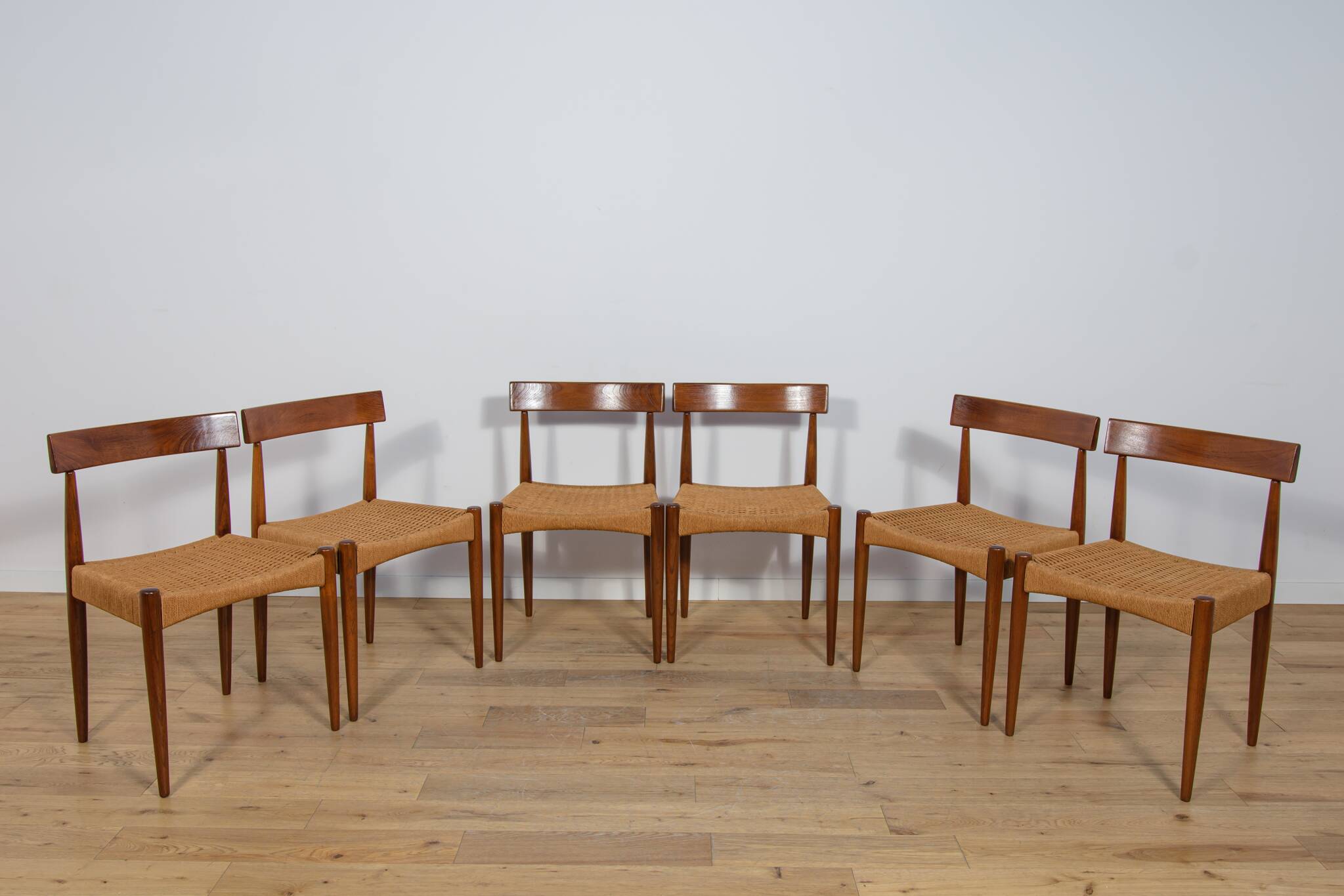 Mid Century Dining Chairs by Arne Hovmand-Olsen for Mogens Kold, 1960s, Den