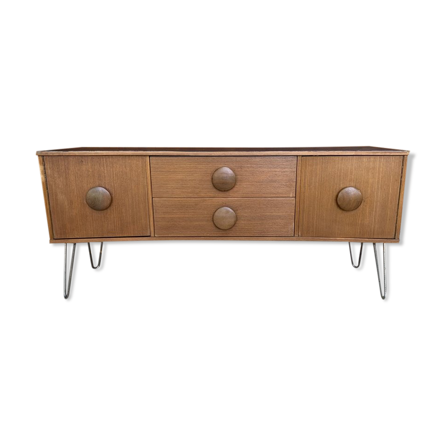 Enfilade en teck danois du milieu du siècle, années 1960, 1962