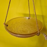 French Art Deco Rosé Glass Bowl Lamp signed by Sonover, from the 1920/30s.