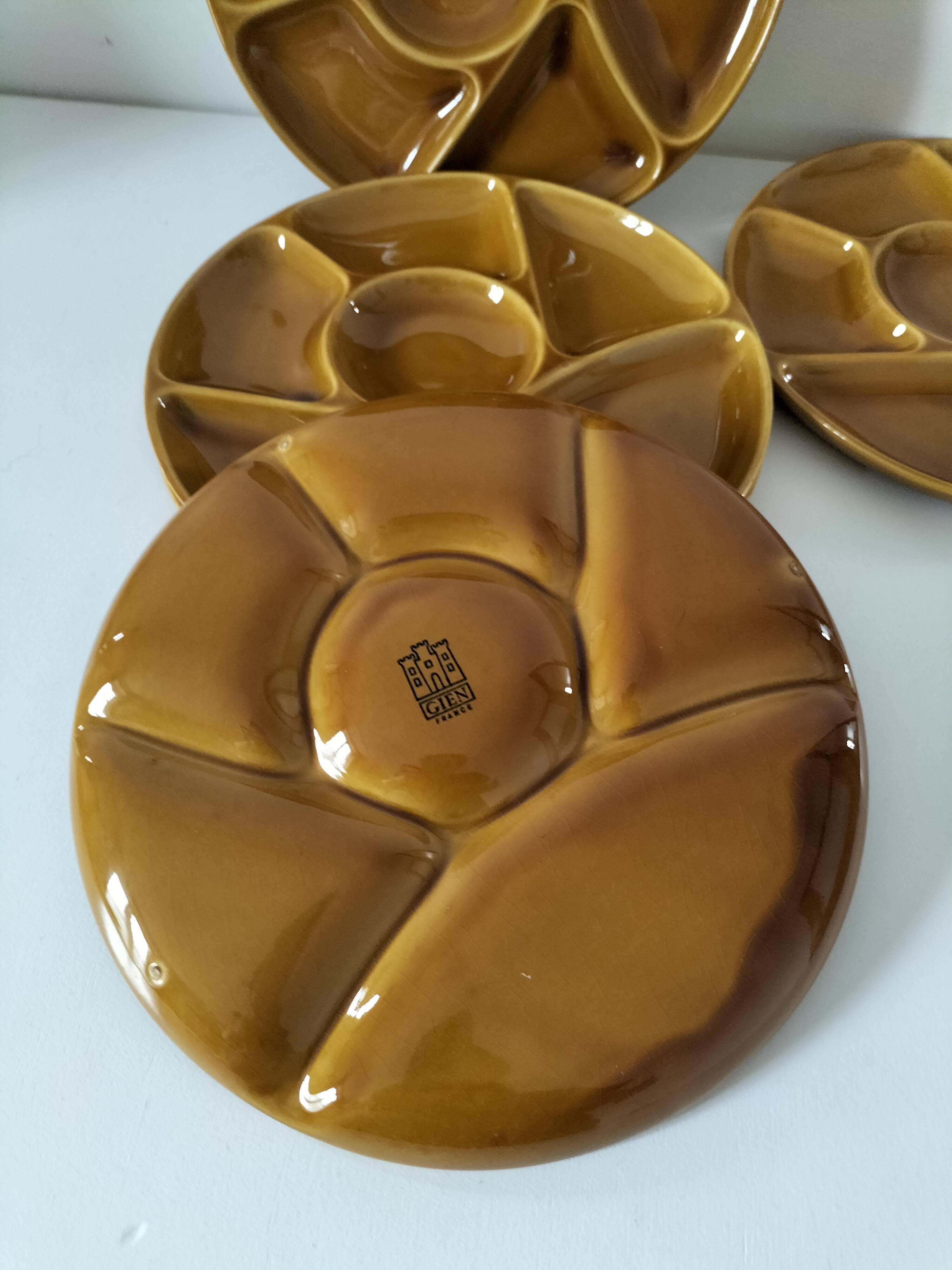 Gien France Compartment Plates