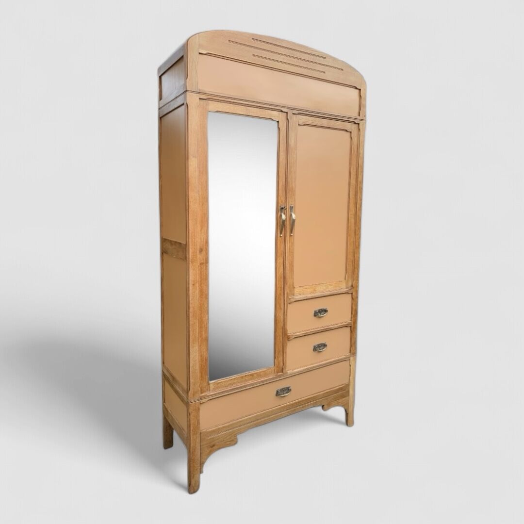 1920s Parisian Art Deco hotel wardrobe, removable