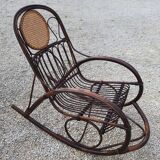 Rattan rocking-chair