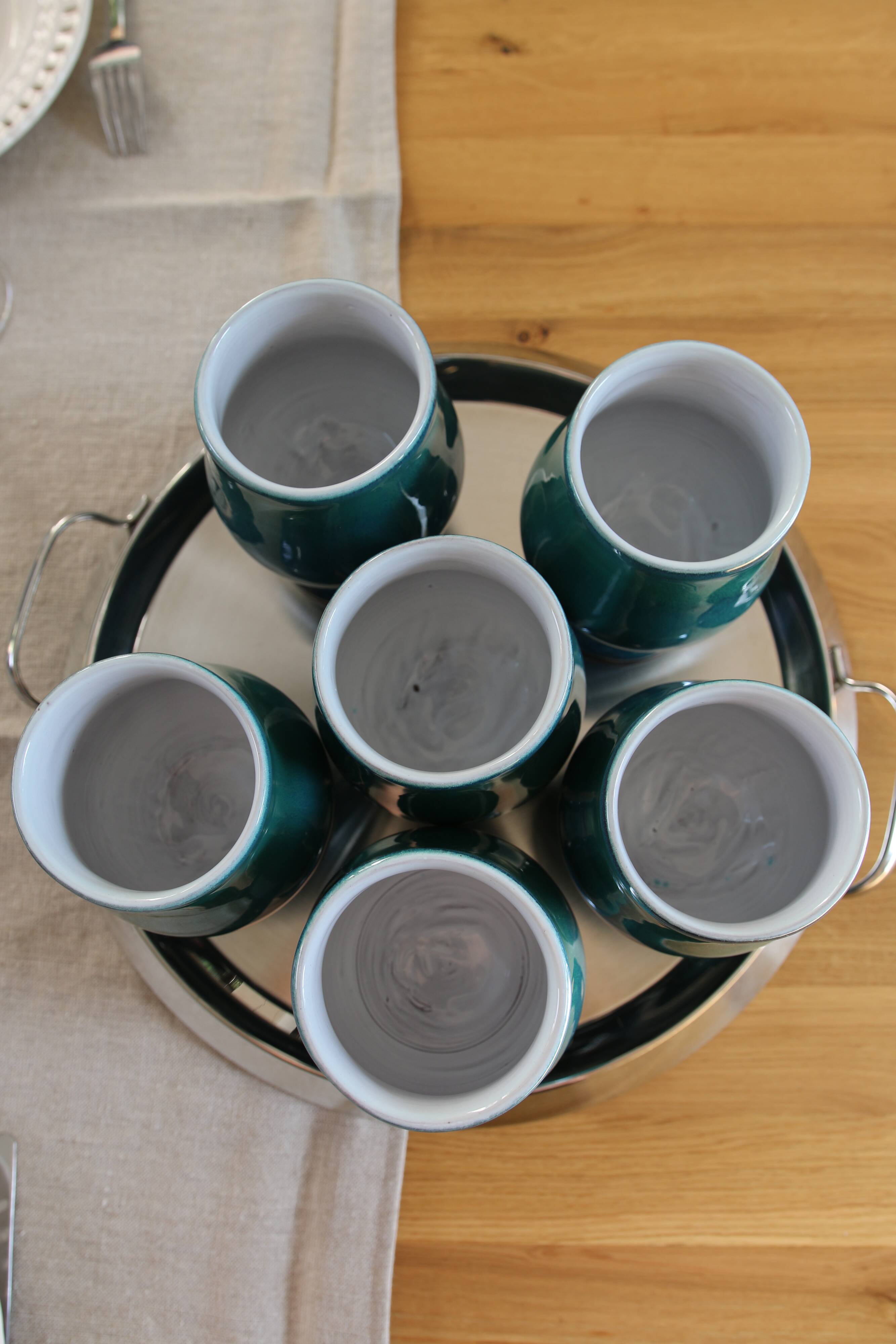 Ceramic Chalice-Glass-Vase Footed by Antonio Lampecco, several available