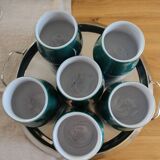 Ceramic Chalice-Glass-Vase Footed by Antonio Lampecco, several available