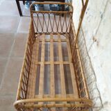 Old rattan bed