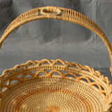 Round basket old braided.