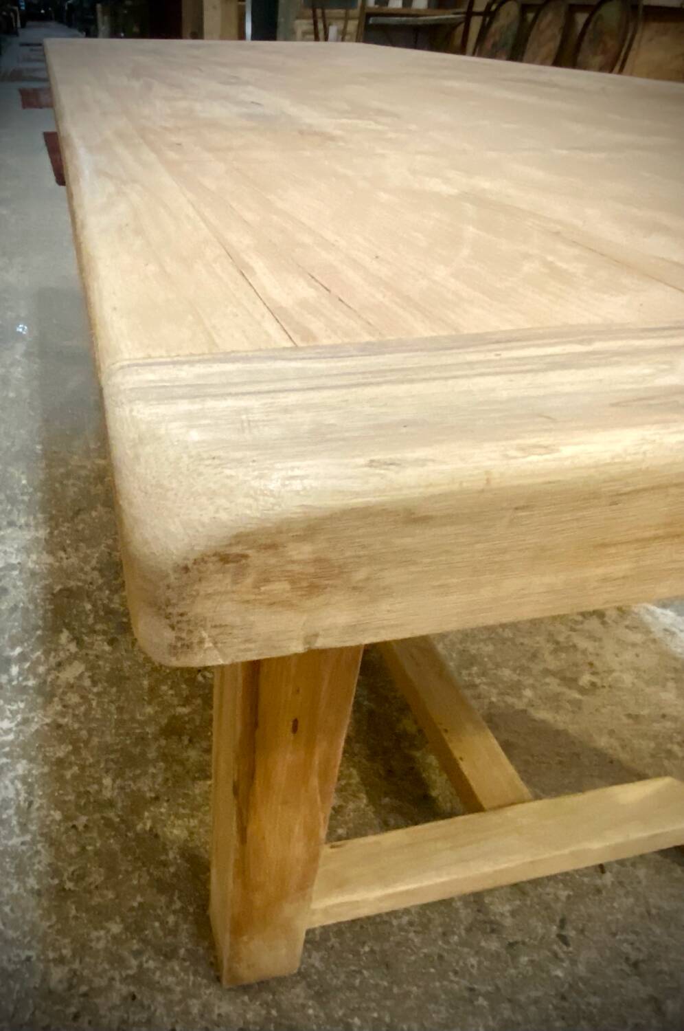 Solid wood dining table