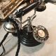 Wired English telephone bell in vintage Bakelite
