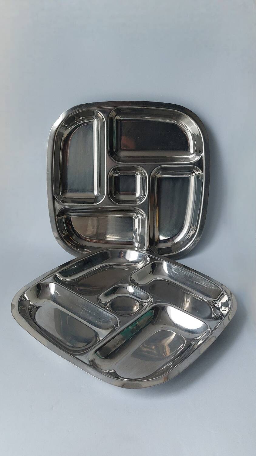 Plat assiette plateau inox vintage