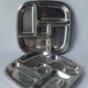 Plat assiette plateau inox vintage