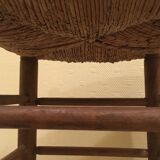 Ancient wooden and straw stab
