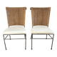 Chaises en fer et corde tressée