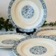 8 flat plates Salins Terre de Fer model François I