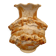 Large brutalist Italian ceramic vase, vintage two-tone, 60s/70s.