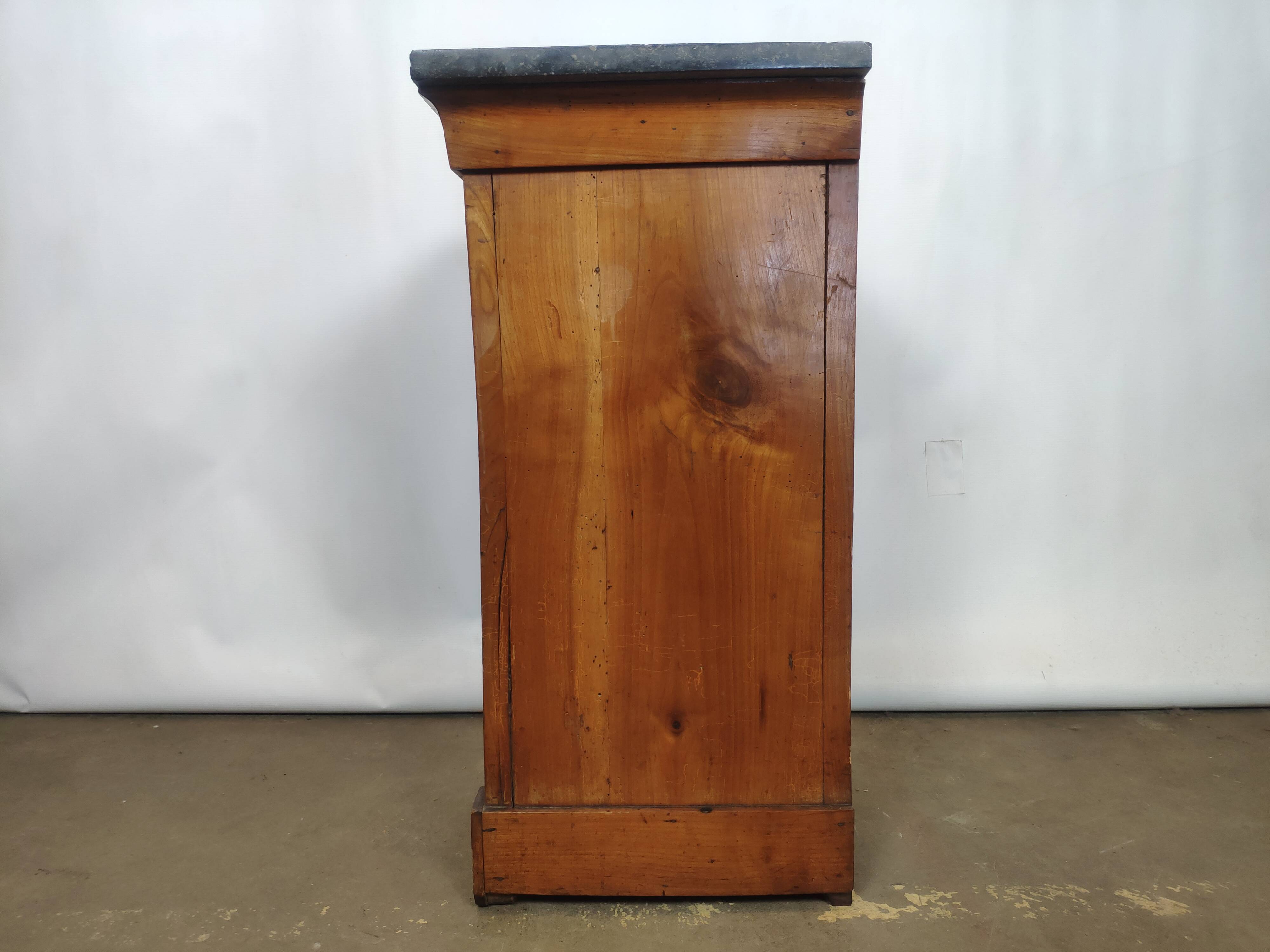 Former bedside Louis Philippe style 3 drawers a door