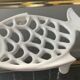 Porte savon vintage poisson en fonte émaillée