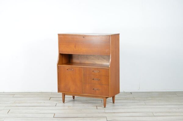 Bureau Cabinet En Teck De Style Danois Jentique milieu Du Siècle