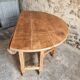 Vintage French drop-leaf table – Oval dining table, circa 1930–1950