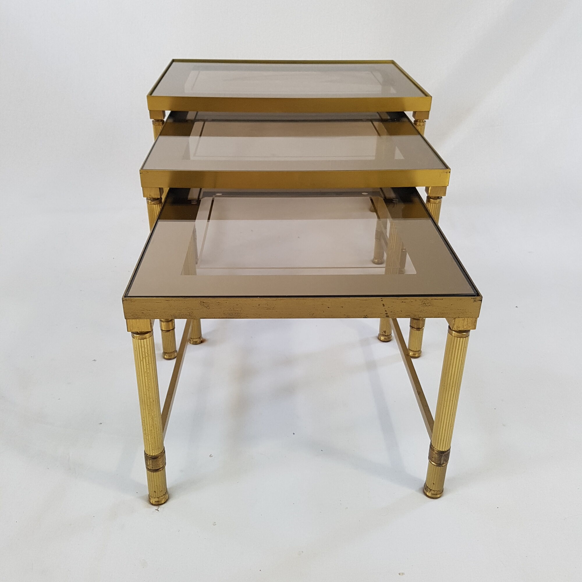 Brass pull-out tables