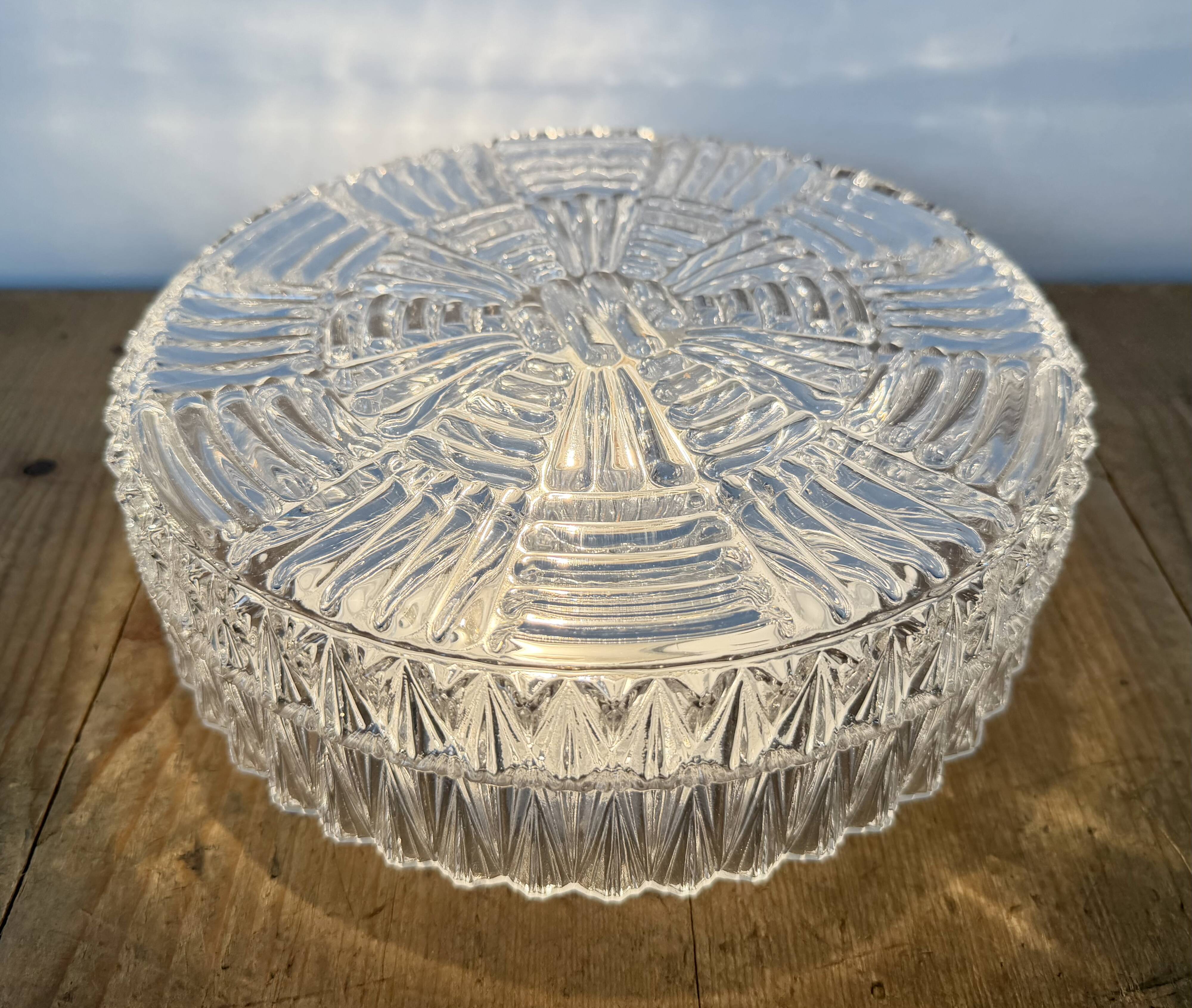 Vintage Glass Wall or Ceiling Light, 1970s