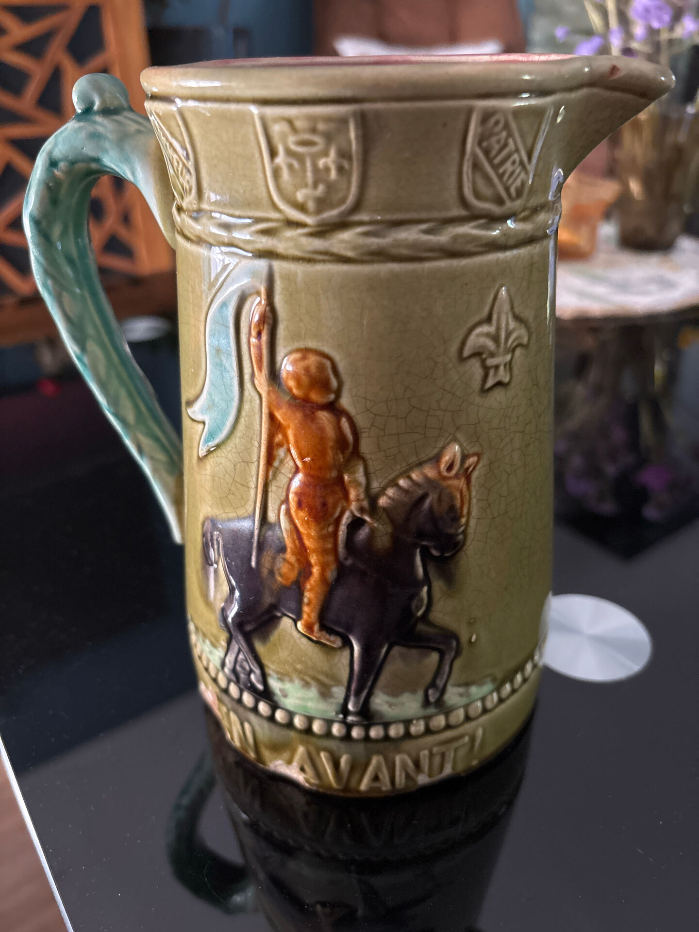 Jug in slipware