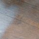 Ancienne table appoint tripode bois pieds boules XIX sculpté