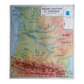 MDI school poster - Pyrenees, Aquitaine basin, Alps and Jura.