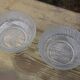 Lot de 2 coupelles en verre vintage
