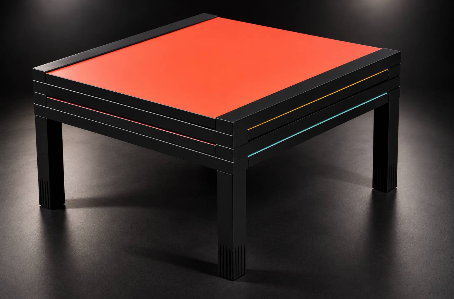 Table basse Bernard Vuarnesson modèle Hexa 1980