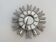 Wooden sun mirror with inlays from the 1940s and 1950s.